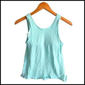 Ivivva Athletica Tank Top Layered‎ Racerback Activewear Top Kids Built in Bra